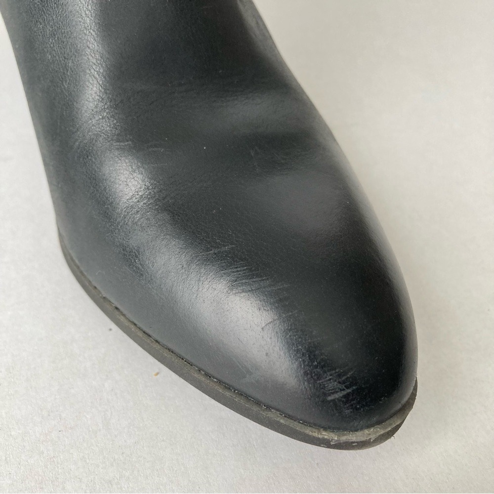 Frye Womens Black Leather Pointed Toe Western Ankle Boots Side Zip Size‎ 8 - Picture 10 of 16